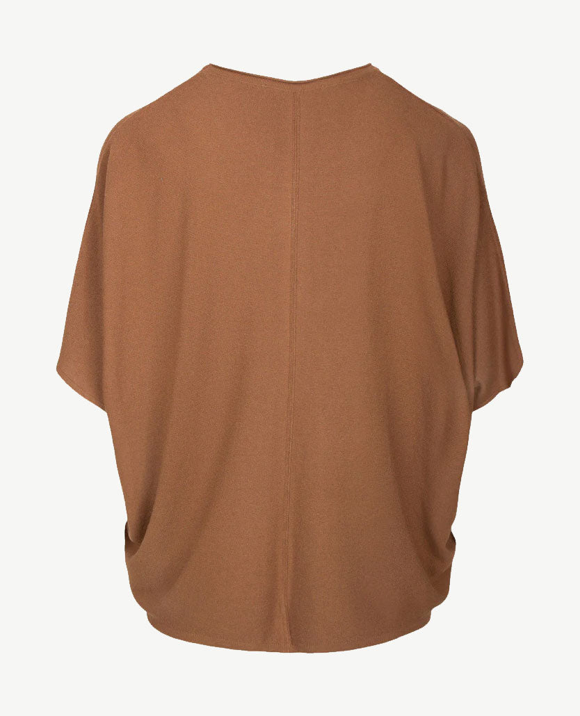 Le Comte - Lichte pullover/top - ronde hals - Roest
