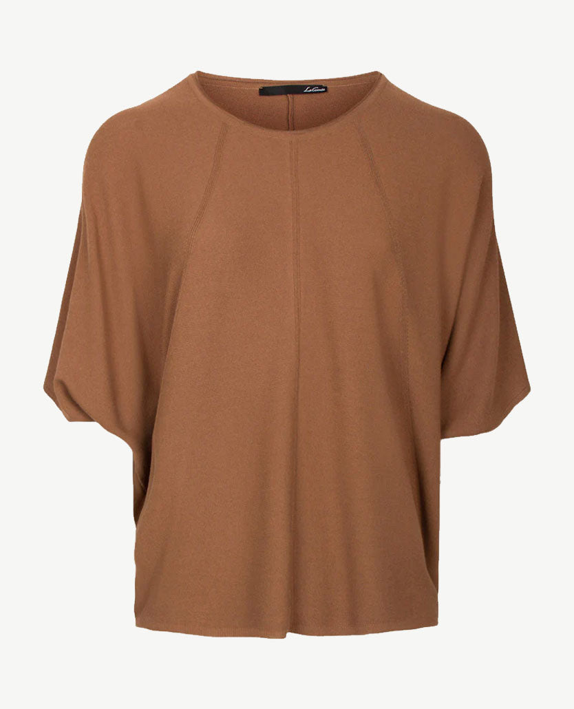 Le Comte - Lichte pullover/top - ronde hals - Roest