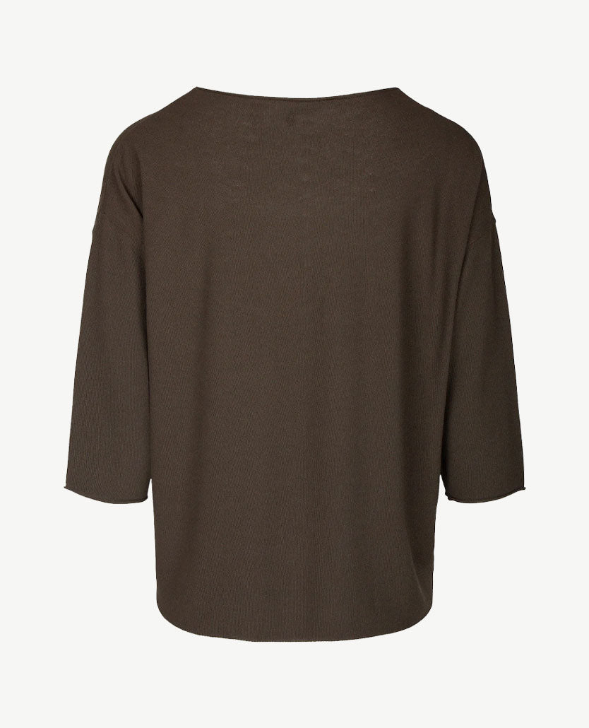 Le Comte - Pullover /top - ronde hals - Khaki