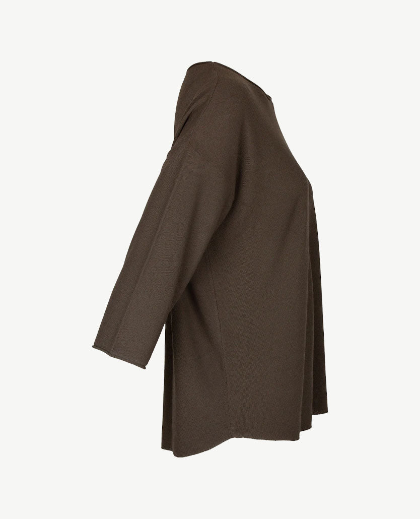 Le Comte - Pullover /top - ronde hals - Khaki