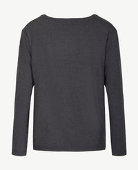 Le Comte - Tuniekblouson/top - ronde boothals - Antraciet melee met dessin