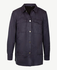 Le Comte - Vestjasje - Vegan suède - Navy blauw