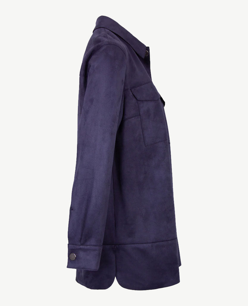 Le Comte - Vestjasje - Vegan suède - Navy blauw