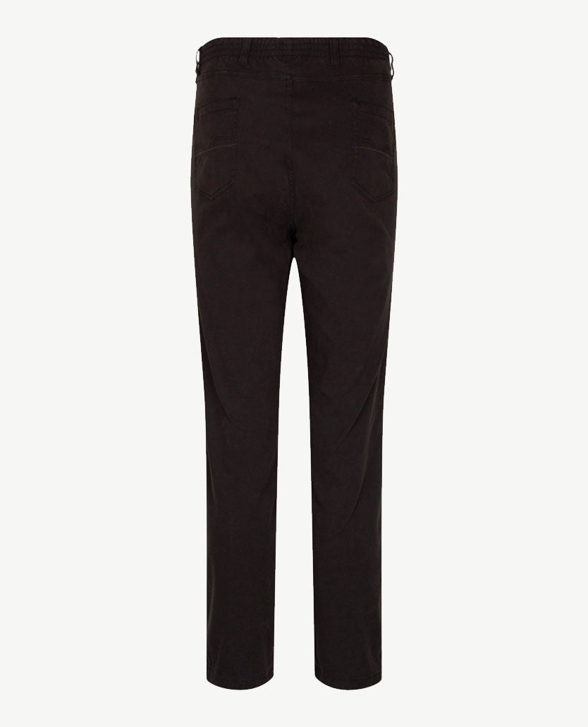 D.Y.P. - Oliver - Elastische band - Katoen - 5-pocket - Zwart