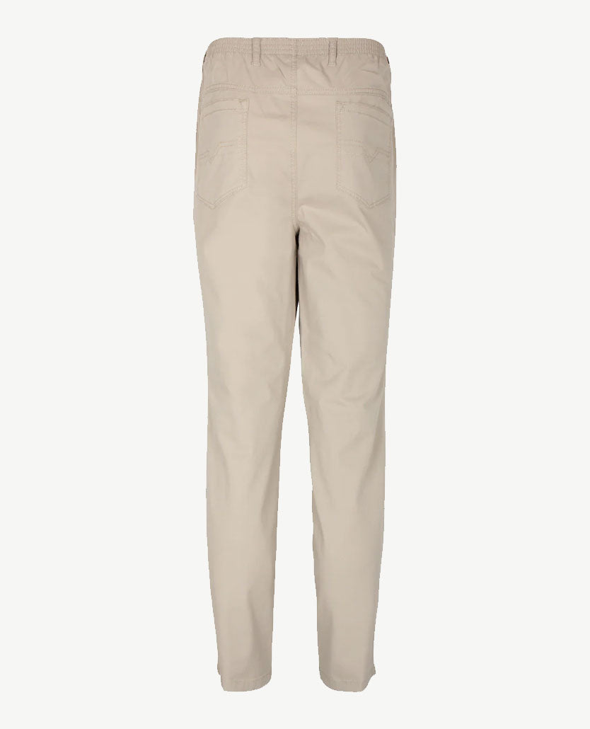 D.Y.P. - Oliver - Elastische band - Luxe katoen - 5-pocket - Beige