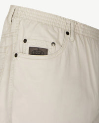 D.Y.P. - Oliver - Elastische band - Luxe katoen - 5-pocket - Beige