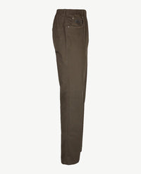 D.Y.P. - Oliver - Elastische band - Luxe katoen - 5-pocket - Boomschorsbruin