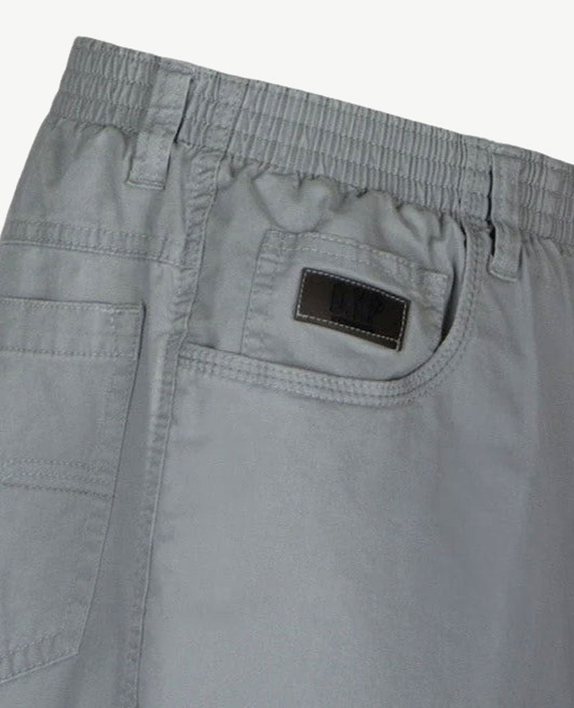 D.Y.P. - Oliver - Elastische band - Luxe katoen - 5-pocket - Licht grijs