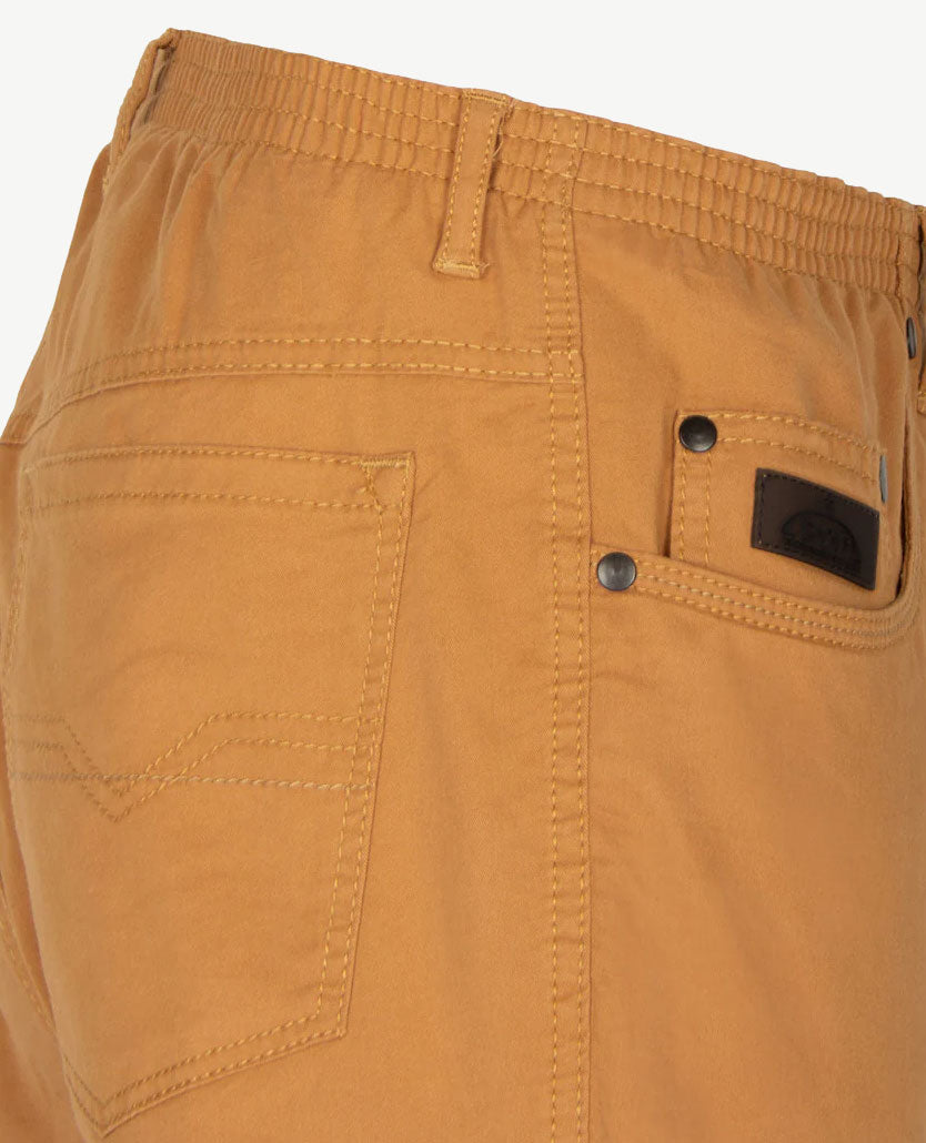 D.Y.P. - Oliver - Elastische band - Luxe katoen - 5-pocket - Zomer brique