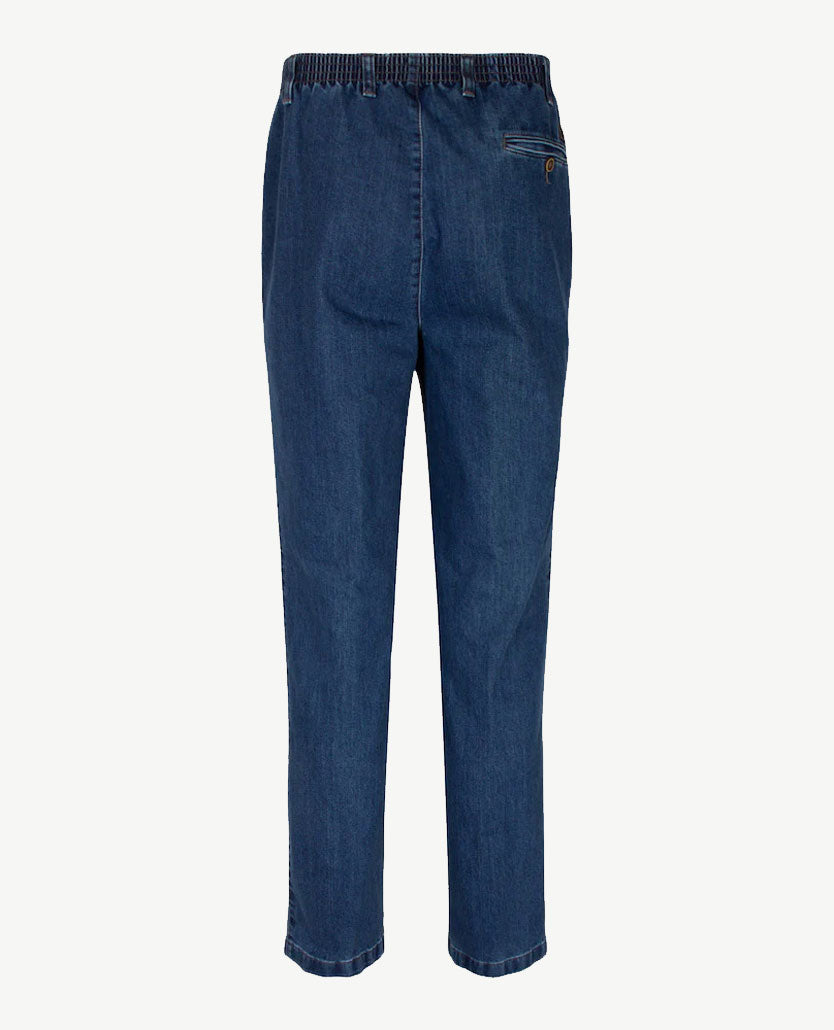 D.Y.P. - Philip - Elastische band - jeans - Mid blue