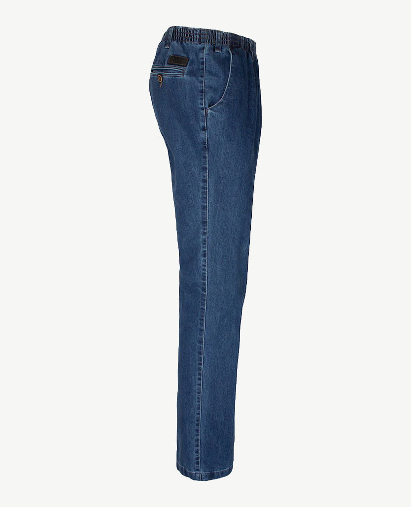 D.Y.P. - Philip - Elastische band - jeans - Mid blue