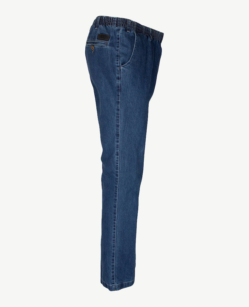 D.Y.P. - Philip - Elastische band - jeans - Mid blue