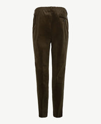 D.Y.P. - Philip - Elastische band - Ribcorduroy - Donkergroen khaki