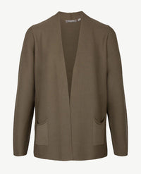 Rabe - Halflang Vest - Donker beige/taupe