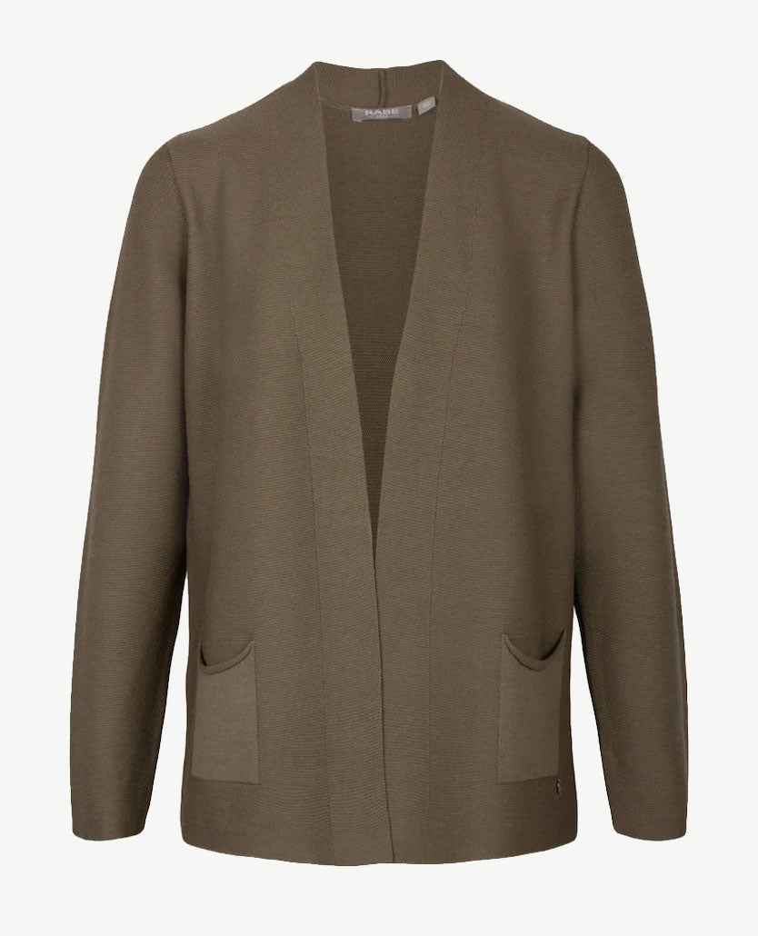Rabe - Halflang Vest - Donker beige/taupe