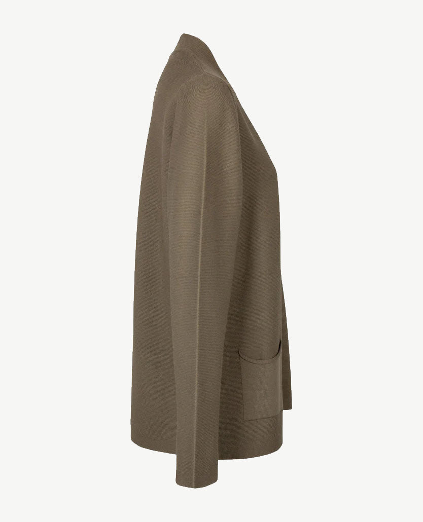Rabe - Halflang Vest - Donker beige/taupe