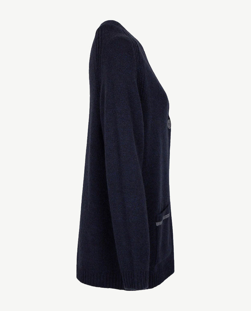 Rabe - Halflang Vest - Nachtblauw