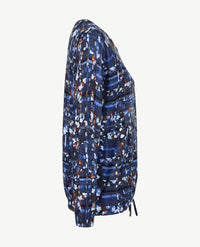 Rabe - Lichte pullover - Blauwen, denim, cognac