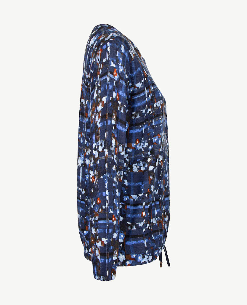 Rabe - Lichte pullover - Blauwen, denim, cognac