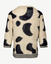 Rabe - Pullover - ronde hals - Beige met marine