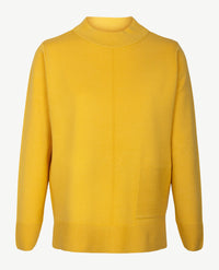Rabe - Pullover ronde hals - gebreid - Donker geel
