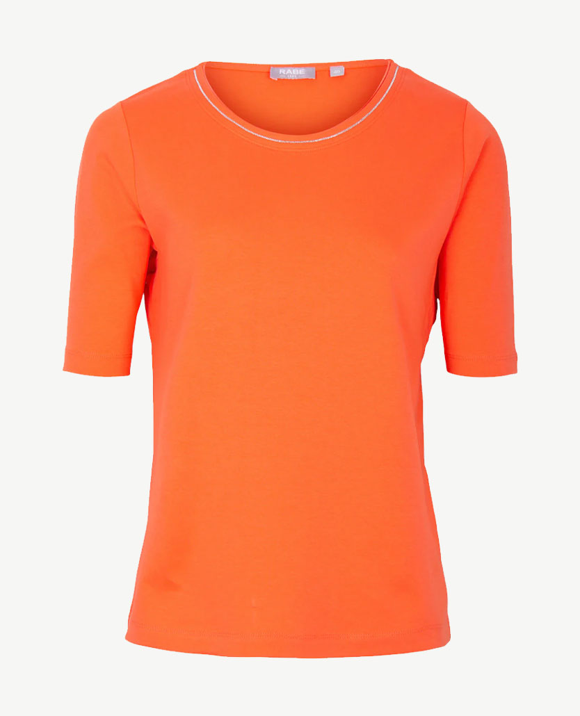 Rabe - Ronde hals - katoen - Licht orange