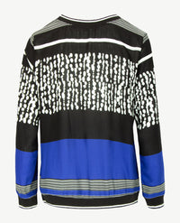 Erfo - Top - ronde hals - Streep Rood/wit/blauw/grijs