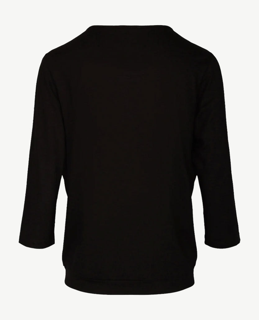 Rabe - Top/tuniek - ronde hals - Zwart