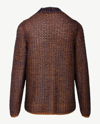 Rabe - Vest - Navy met cognac