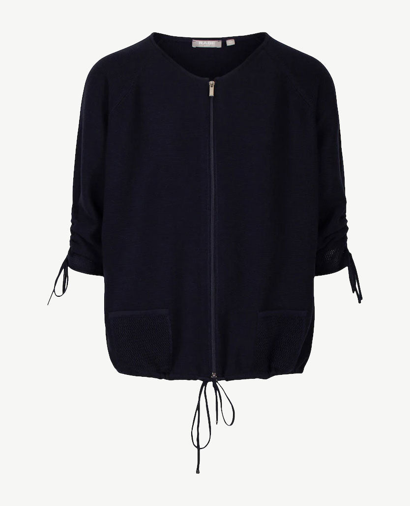 Rabe - Vestjasje  met rits - Marineblauw