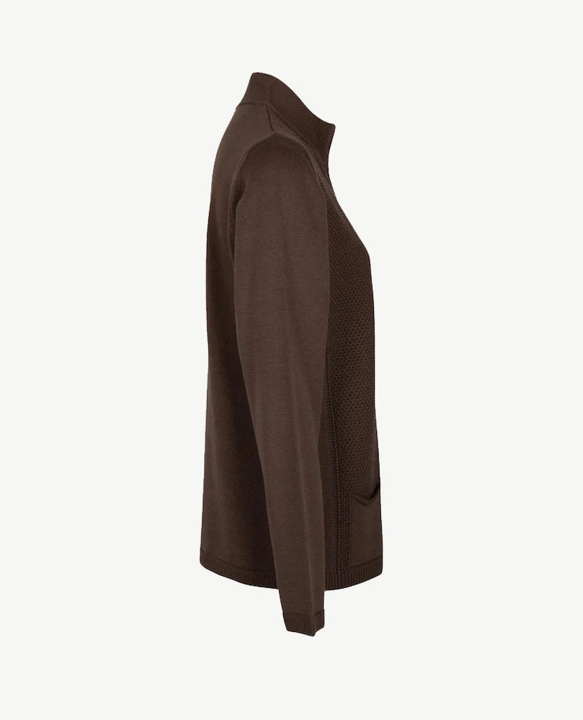 Rabe - Vestjasje  met rits - Taupe