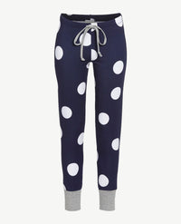 Ringella - Lounge/pyjama - Ronde hals - Grote witte nop en navy