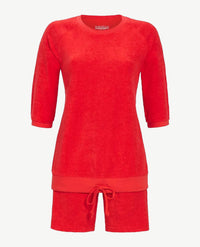 Ringella - Lounge/pyjama - shorty - fijne badstof - Koraal