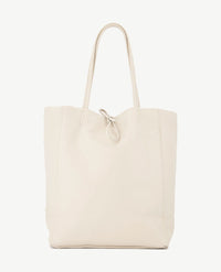 Schoudertas - Shopper - Leer - Medium - Beige