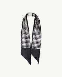Shawl - Lang  en smal - pied de Cocq - zwart en wit