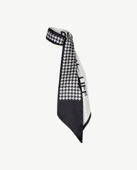 Shawl - Lang  en smal - pied de Cocq - zwart en wit