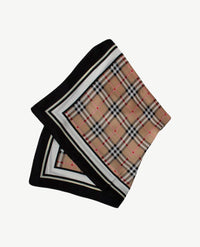 Shawl - Ruitje - Zwart, wit, beige en rood