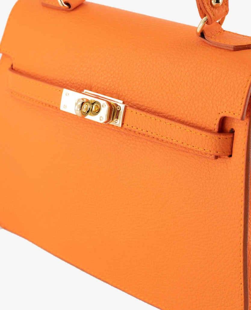Tas - Helene - Leer - Oranje