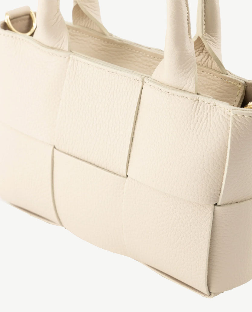 Tas - Kate - klein - Leer - Ecru