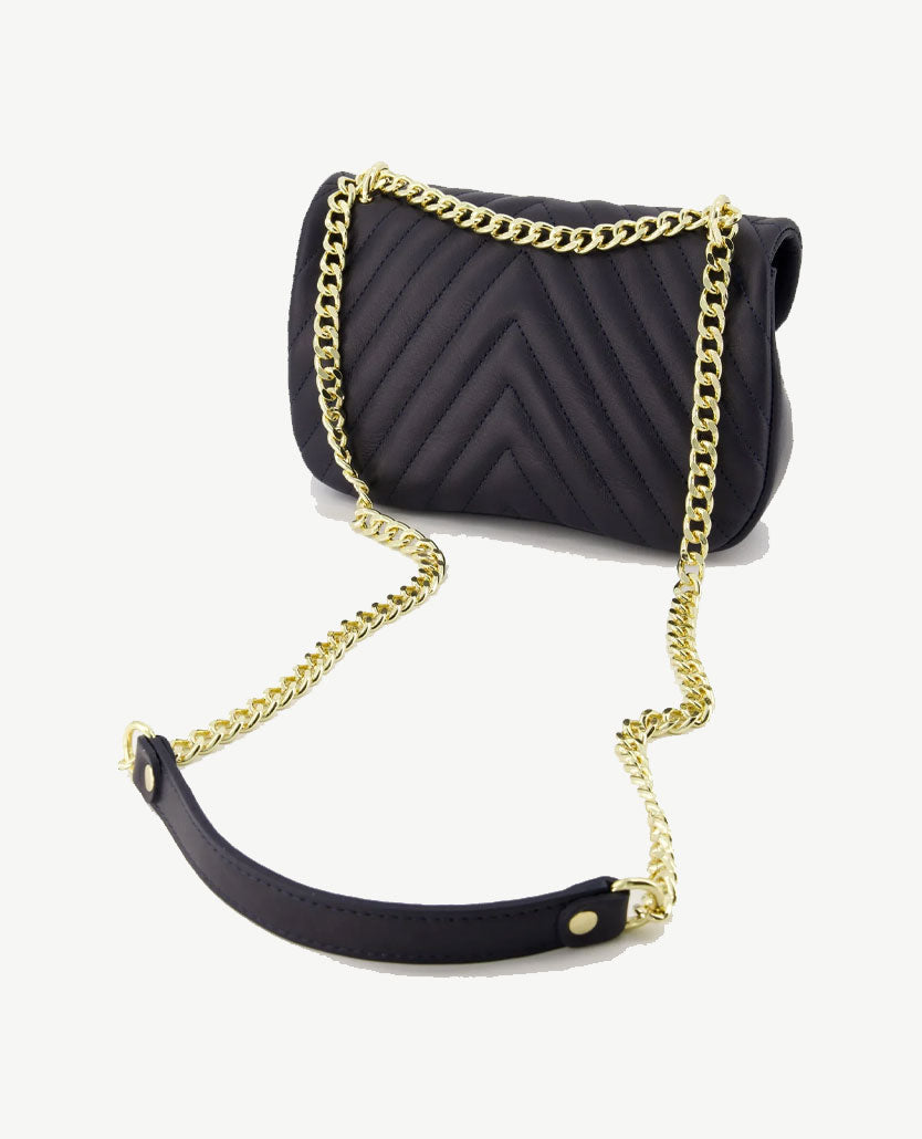 Tas - Nique - Leer - Navy