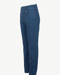 Toni Dress - Elastiek rondom - Alice - Jeans  - Korte lengte - Stone denim