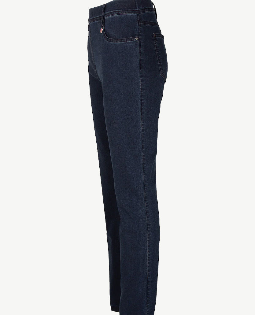 Toni Dress - Elastiek rondom - Alice - Jeans - Korte lengte - dark blue