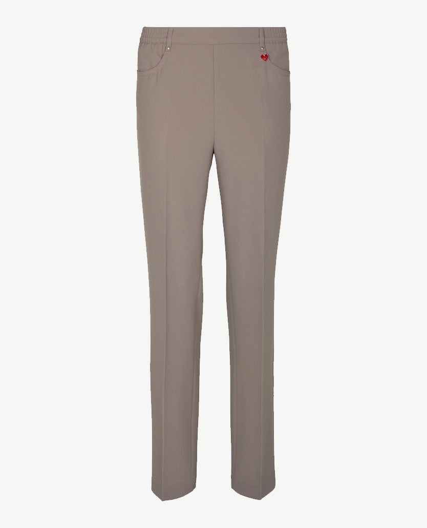 Toni - Elastiek rondom - Scarlet CS Slim fit - Travelkwaliteit - Normale beenlengte -  Kiezel