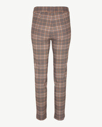 Toni - Elastiek rondom - Jenny Ankle- Jersey met naad - Zwart, cognac, beige en grijs ruitje