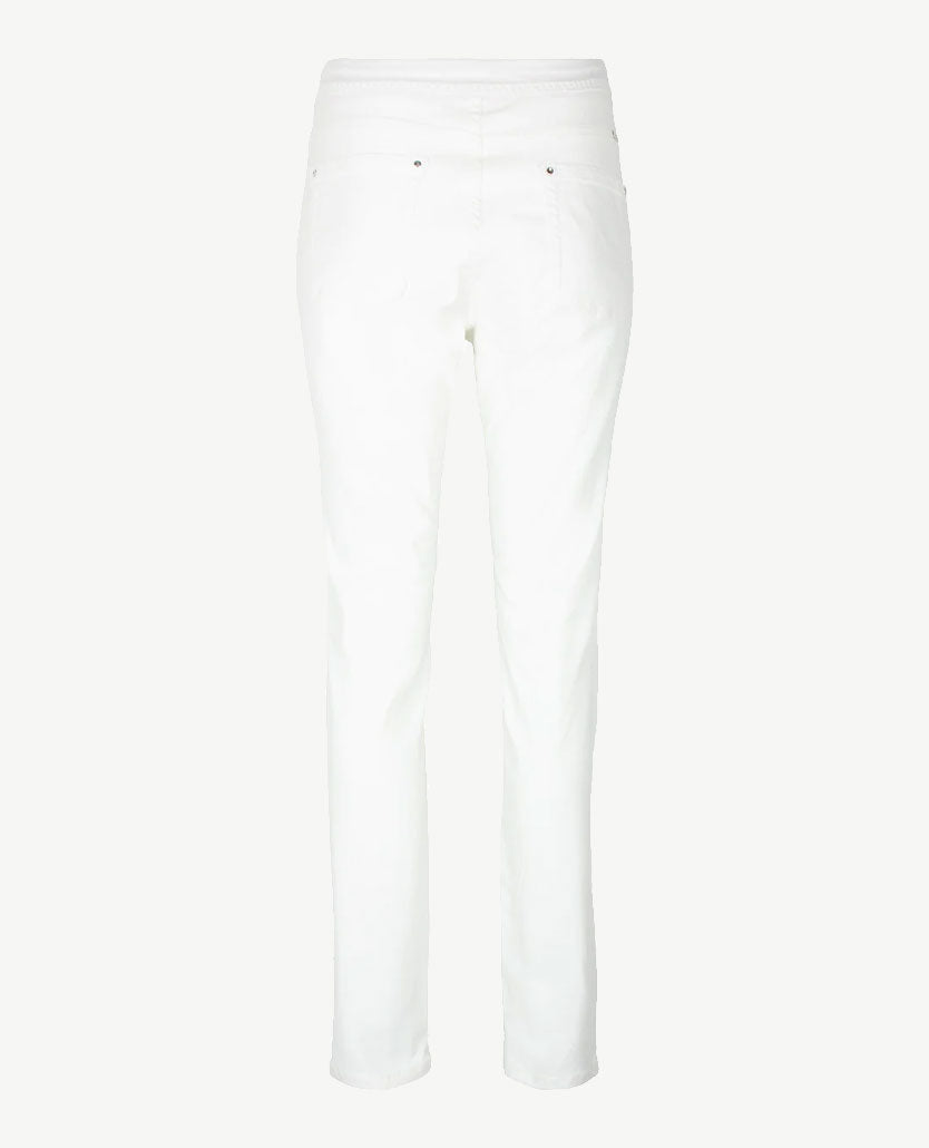 Zerres - Elastiek rondom - Leggy - Jeans - Korte lengte - Wit