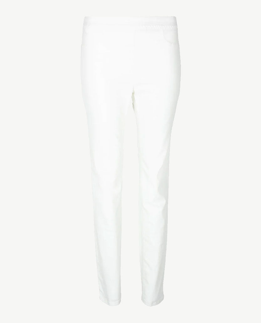 Zerres - Elastiek rondom - Leggy - Jeans - Korte lengte - Wit