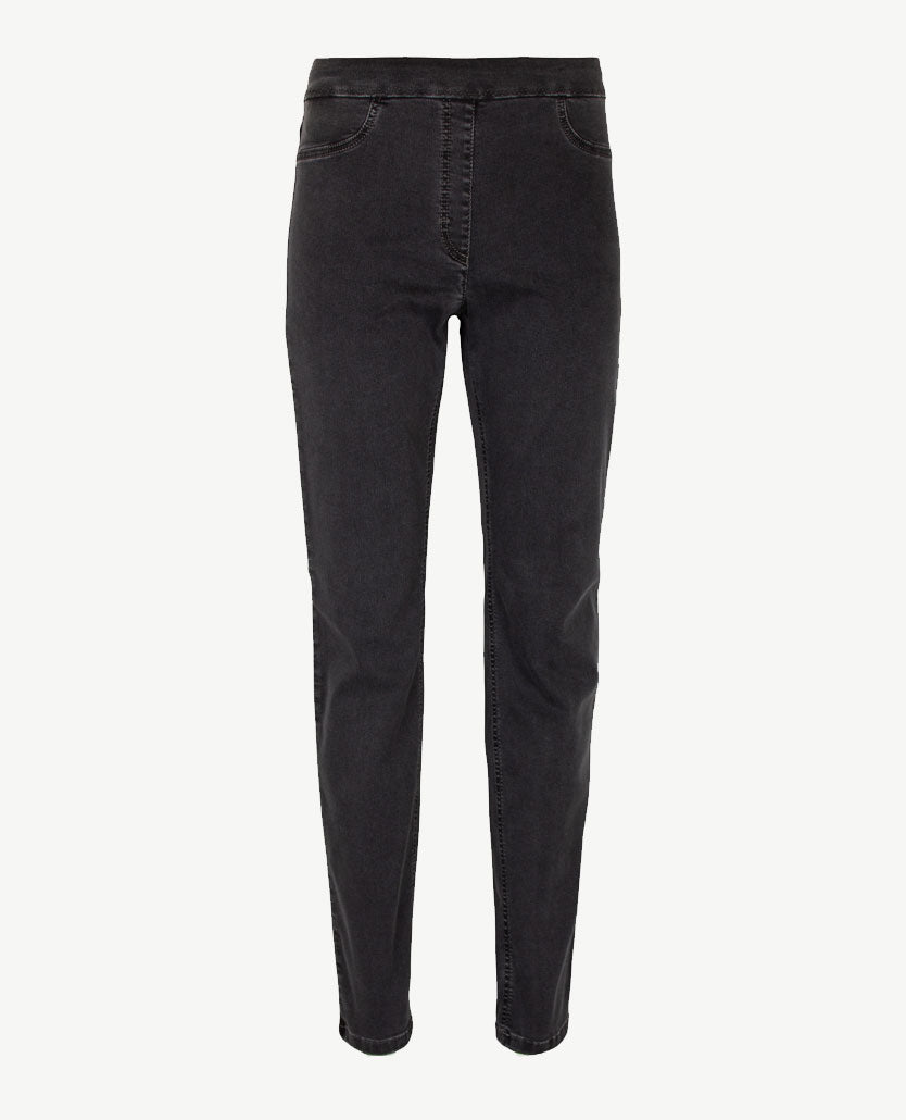 Zerres - Elastiek rondom - Leggy - Jeans - Normale lengte - Antraciet Grijs