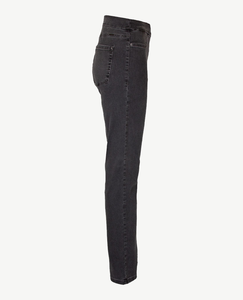 Zerres - Elastiek rondom - Leggy - Jeans - Normale lengte - Antraciet Grijs