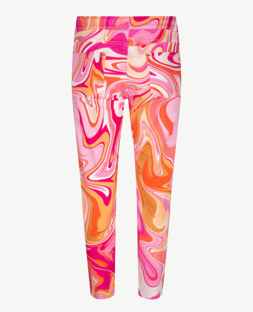 Zerres - Elastiek rondom - Leggy - Korte lengte - Pink, oranje wit