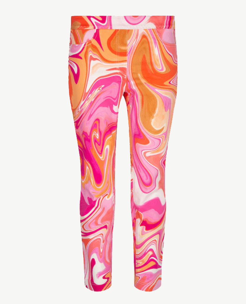 Zerres - Elastiek rondom - Leggy - Korte lengte - Pink, oranje wit